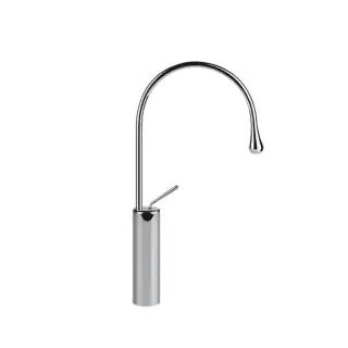 Gessi Goccia Смеситель для раковины на 1 отверстие, высокий, излив 244мм R=125, цвет: хром