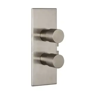 Carlo Frattini Spillo Steel Смеситель для душа встроенный, термостатический, с переключателем на 2/3 источника, цвет: INOX