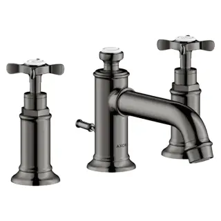 Axor Montreux Смеситель для раковины 30, на 3 отв., с донным клапаном, цвет: полированный черный хром