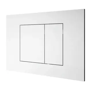 Almar Клавиша двойного смыва для бачков Geberit/TECE, цвет: белый матовый