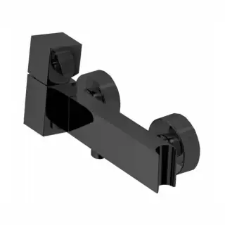 Bossini Cube Смеситель наружный для душа с выходом на 1/2”, цвет: черный матовый