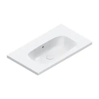 Catalano Alvea Раковина 80х46см., подвесная или на мебель, без отв., цвет: белый глянцевый