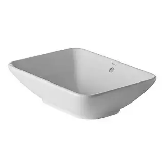 Duravit Starck 3 Раковина накладная, 55х42см., с переливом, с креплениями, цвет: белый