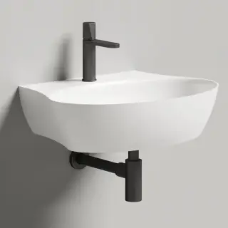 Salini Alda Wall 01 Раковина 58х45х15см., с 1 отв., сифон, слив-пер, мат-л: S-Sense, цвет: белый глянцевый