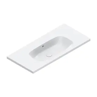 Catalano Alvea Раковина 100х46см., подвесная или на мебель, без отв., цвет: белый глянцевый