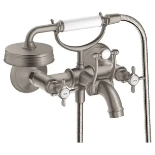 Axor Montreux Смеситель для ванны, настенный, с ручным душем, цвет: сталь