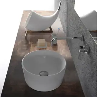 Globo Forty3 Раковина 35х35х16 см, без отв., цвет: белый