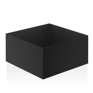 Decor Walther DW 367 Бокс универсальный 17x17x9см, настольный, цвет: черный матовый