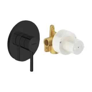 Duravit Circle Смеситель для душа, настенный, цвет: черный матовый