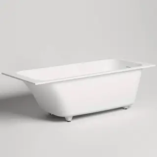 Salini Orlanda KIT Встраиваемая ванна 170х80х60cм, &quot;Up&Down&quot;, сифон, щелевой слив-перелив, S-Stone, цвет: белый матовый