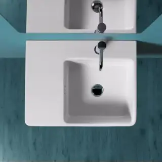 SIMAS Top e lavabi d'arredo Раковина 60х45 см, 1 отв., цвет: белый