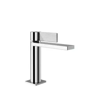 Gessi Inverso Rigato Смеситель для раковины, 1 отв., с донным клапаном &quot;Stop&Go&quot;, цвет: хром