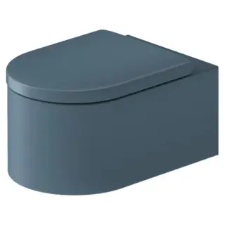 Duravit Millio Унитаз подвесной, 37х57см.,  декор &quot;Smooth&quot;, крепление в компл., цвет: синий матовый