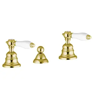 Fima Carlo Frattini Herend Cмеситель для биде на 3 отв., с донным клапаном, цвет: золото