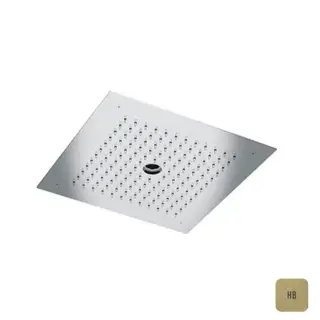 Almar Built-in Встраиваемый верхний душ 38х38 см, 2 типа струи, цвет: латунь брашированная PVD