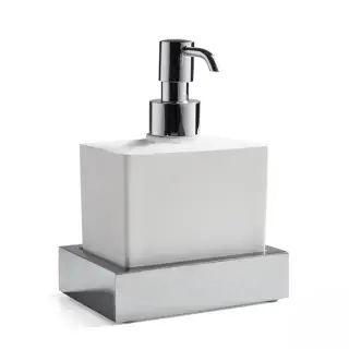 3SC SK 3.0 Дозатор настольный, композит Solid Surface, цвет: белый/хром