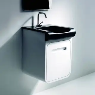 Kerasan Inka Project База INKA подвесная, с раковиной, 40см, Цвет: белый глянцевый