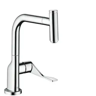 Axor Citterio Однорычажный кухонный смеситель с выдвижным носиком, цвет: хром