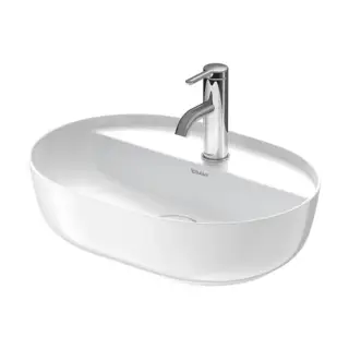 Duravit Luv Раковина накладная 50х35см., с 1 отв., с донным клапаном, без перелива, цвет: белый глянцевый