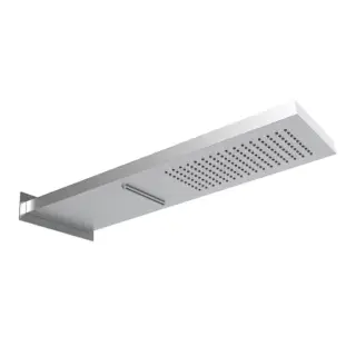 Almar Smart Dual Flow Верхний душ, 53.7х16.5см., настенный, 2 режима, цвет: Mirror Stainless Steel