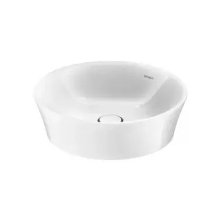 Duravit White Tulip Раковина накладная Ø50см, без перелива, без отв., WonderGliss, цвет: белый