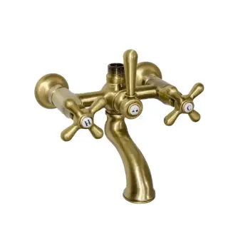 Nicolazzi Nuova Brenta Смеситель для ванны, с переключателем ванна/душ, вывод сверху 3/4&quot; (для душ. стойки), цвет: бронза