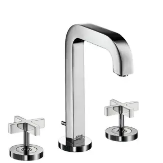 Axor Citterio Смеситель для раковины на 3 отверстия, ручки крестиком, цвет: хром