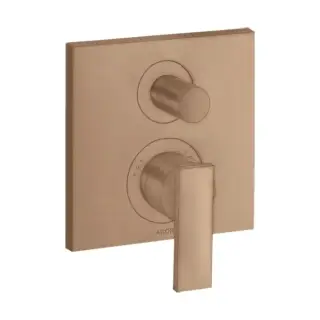 Axor Citterio Смеситель для ванны, встраиваемый, с переключателем потоков, цвет: шлифованное красное золото