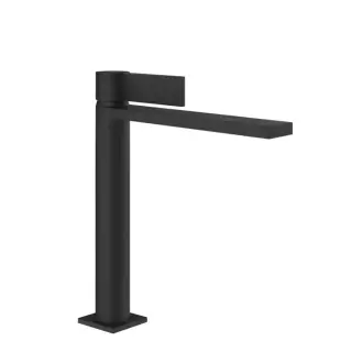 Gessi Inverso Diamantato Смеситель для раковины, 1 отв., с донным клапаном &quot;Stop&Go&quot;, цвет: Matte Black