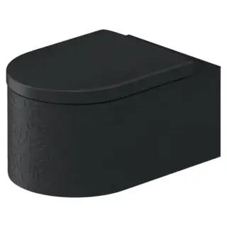 Duravit Millio Унитаз подвесной, 37х57см.,  декор &quot;Pattern&quot;, крепление в компл., цвет: темно-серый матовый