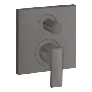 Axor Citterio Смеситель для ванны, встраиваемый, с переключателем потоков, цвет: шлифованный черный хром