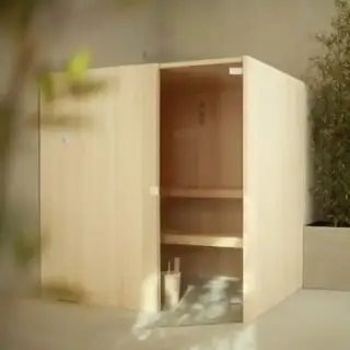 Effegibi Easy Сауна 200х150х200см, угловая SX, цвет: осина натуральная