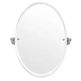 TW Harmony 021, вращающееся зеркало овальное 56х66см, цвет: держателя: белый/хром