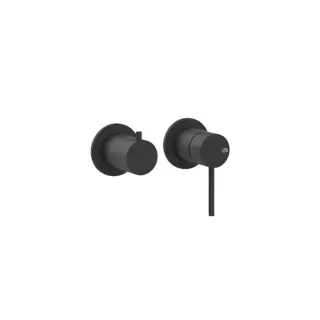 GESSI 316 Смеситель для ванны, встаиваемый, на 2 источника, внешняя часть, цвет: Black XL