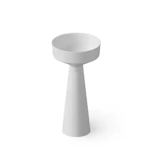 Dea Design Pedestal Basin Раковина 42.5х42.5х85см., напольная, без отв., Solid Surface, цвет: White №18