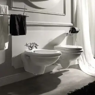 Kerasan Retro Биде подвесное 52х38см, с 1 отв. под смеситель, цвет: белый