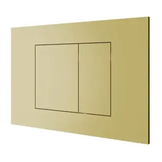 Almar WC Plate Клавиша двойного смыва, для инсталляций TECE и GEBERIT, цвет: Polished PVD Gold