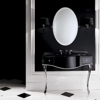 Devon&Devon Audrey Комплект мебели 111х57,5хh89,5/99,5 см. напольный, цвет: черный / хром