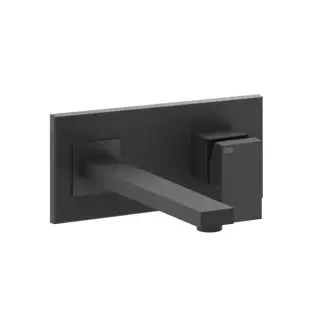 Gessi Rettangolo Смеситель для раковины, встраиваемый, однорычажный, излив 206мм, внешние части, цвет: Black XL