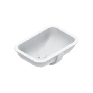 Catalano Italy Раковина 50х35см., встраиваемая под столешницу с переливом без крепежа, цвет: белый глянцевый