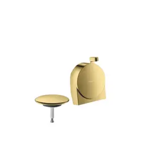 Hansgrohe Exafill S Внешняя часть излива на ванну с набором для слива и перелива, цвет: золото