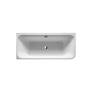 DURAVIT Happy D2 Ванна 180х80x60см, угол слева  вариант с двумя наклонами для спины, с интегр акрилов панелью и ножками, цвет белыйнаклонами для спины, цвет: белый