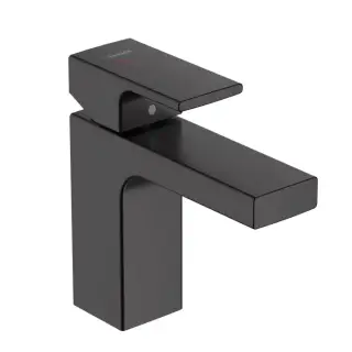 Hansgrohe Vernis Blend Смеситель для раковины, излив 100 мм, цвет: матовый черный
