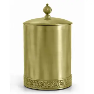 3SC Bally Ведро Ø22х30см., с крышкой, ручка Zar, цвет: Matt Satin Brass