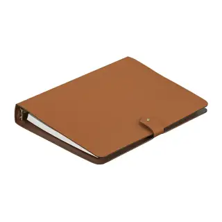 ADJ Блокнот А5, 16,5x25 см., цвет: коньяк/бордо