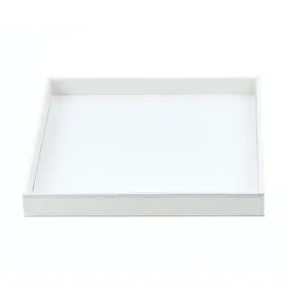Decor Walther Brownie Tab Q Лоток универсальный 26x22см, настольный, цвет: белая кожа
