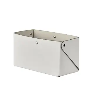 Colombo Adj Коробочка MIU, 7x14H8 см , цвет: белый/панна котта