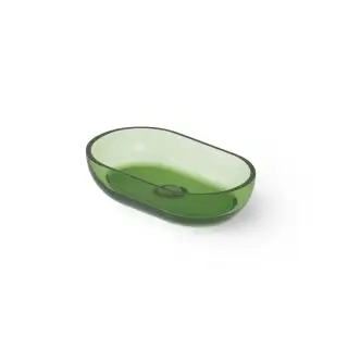 Dea Design Washbasins Раковина 55х32х13см., накладная, без отв., Glasstech, прозрачная смола, цвет: Emerald R3