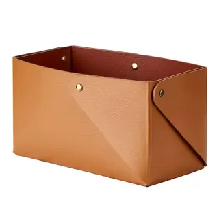 Colombo Adj Коробочка MIU, 7x14H8 см , цвет: коньяк/бордо