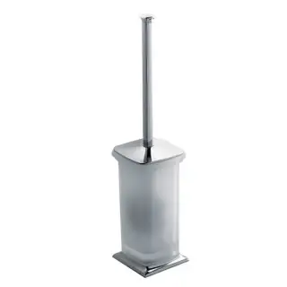 Colombo Portofino Туалетный ерш, напольный, цвет: хром/матовое стекло